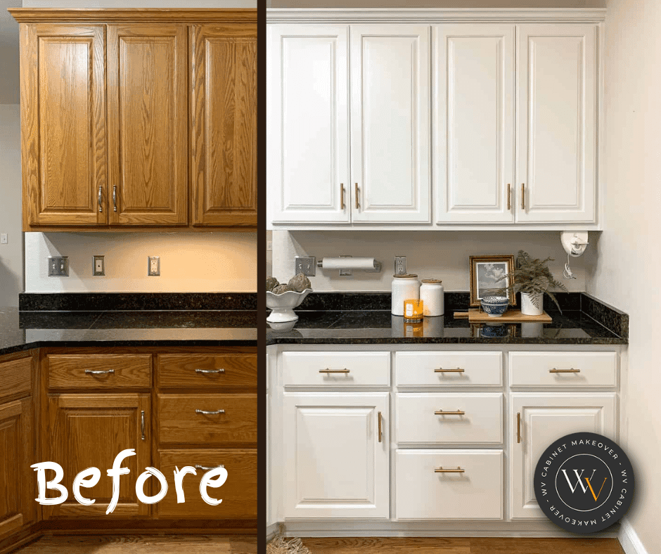 Cabinet painter, cabinet painting before and after